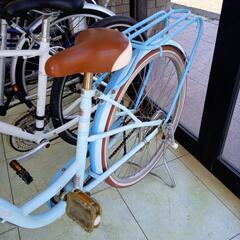 リユースのサカイ太田店★ジモティ割あり★  子供用自転車 24インチ アクアブルー クリーニング済み OJ10253の画像