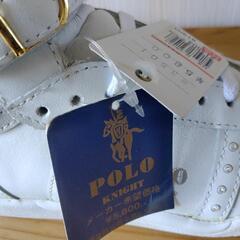 👟新品 未使用 保管品👟POLO KNIGHT👟ホワイトスニーカーの画像