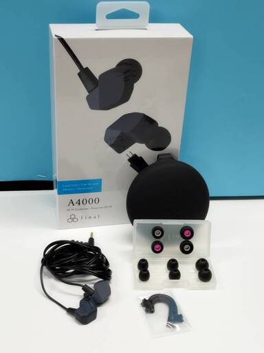 中古美品　final A4000 ダークネイビー イヤホン 美品】final A4000 FI-A4DPLDN イヤホン/ダークネイビー (中古