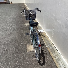 🚲春日市🚲26インチ電動自転車🚲Panasonic🚲パナソニック🚲26インチ🚲電動🚲青🚲グリーン🚲BE-ENTX632V🚲No278の画像