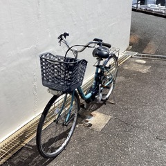🚲春日市🚲26インチ電動自転車🚲Panasonic🚲パナソニック🚲26インチ🚲電動🚲青🚲グリーン🚲BE-ENTX632V🚲No278の画像