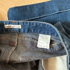 【✨美品✨】膝丈デニムパンツ　男女兼用の画像