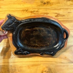 ステーキ鉄板　牛型の画像