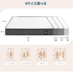 【無料】セミダブルのマットレスとベッドフレーム差し上げます（早めの引き取り希望） の画像