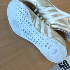 0729-025 adidas midiru gold 24.5cmの画像