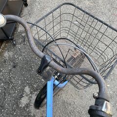 26インチ 自転車 6段階変速付き ママチャリの画像