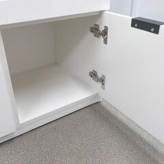 キッチンカウンター エトナ120 白エナメル 幅120cm ミドルレンジボード キッチン収納 ニトリ 札幌 西岡店の画像