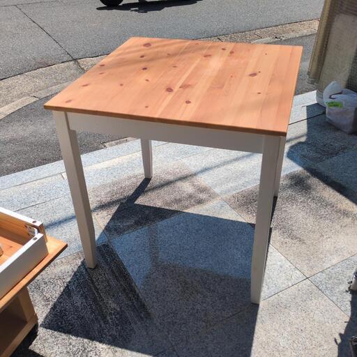 IKEA テーブル レールハムン 正方形 川口市 引取り限定 無料配送/廃盤】IKEA レールハムン ダイニングテーブル - メルカリ