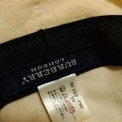 BURBERRY　帽子の画像