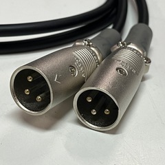 CANARE カナレ XLR (オス) RCA オーディオ変換ケーブル 0.8m 2本セット L-4E6S 中古品 ③の画像
