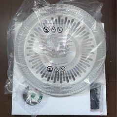 シーリングファンライト シーリングライト 50cm LED リモコン操作 白の画像