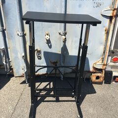 JM20118S)スタンディングデスク 折りたたみ可能 幅：約58cm 高さ：約77～120cm 奥行：約43cm 中古品【取りに来られる方限定】の画像