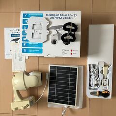 防犯カメラ2個セット　ソーラー給電　屋外　リアルタイム監視の画像