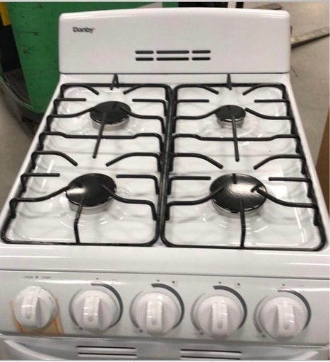未使用品 ガスレンジ 4口 ガスコンロ オーブン付き 57kW強火力バーナー ガステーブル DANBY DR202WGLP