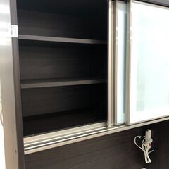 【ジャングルジャングル和歌山店】【Wa1887】レンジボード 食器棚 ブラウン ニトリ  リユースショップ リサイクルショップ 中古家具 中古家電 中古自転車 古着 冷蔵庫 洗濯機 エアコン 電子レンジ テレビ オフィス家具 ヴィンテージ アンティーク  和歌山市 岩出市 海南市 岬町 和歌山 大阪の画像