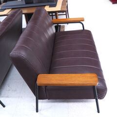 2人掛けビンテージ調ソファ　リユース品　価格　16,500円　在庫11台（7/29）の画像