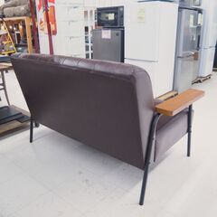 2人掛けビンテージ調ソファ　リユース品　価格　16,500円　在庫11台（7/29）の画像