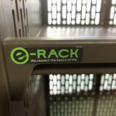 【松本市引き取り限定】e-RACKプラ収納棚４段キャスター付き②の画像