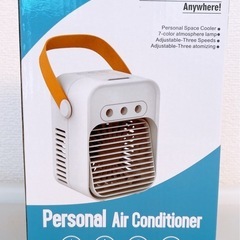 ✨新品✨ 【加湿＆ミスト機能搭載】卓上冷風機 冷風扇 3段階風量 省エネ 家庭 熱中症対策 冷風扇風機 静音 ミスト多用途 の画像