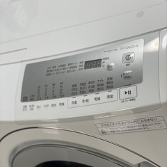 送料・設置込み可　ドラム式洗濯乾燥機11kg/6kg HITACHI 2024年【分解クリーニング済み】の画像