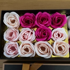 フェイクバラ🌹と🧸クマのお飾りの画像