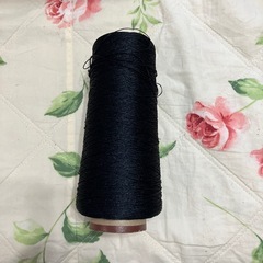 シルク100% 機械編み用糸　黒の画像
