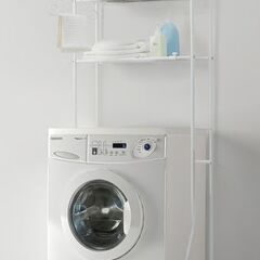 洗濯機上ラック IKEA TORGNY シェルフ 美品の画像