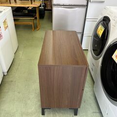【リサイクルショップ ピカソ 小松原】🌰幅72cm【IKEA風✨ウォルナット調チェスト】2段引き出し収納🎉キャビネットにも◎★4165★の画像