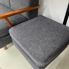 3人掛けソファー ファブリック オットマン付 ご紹介します！の画像