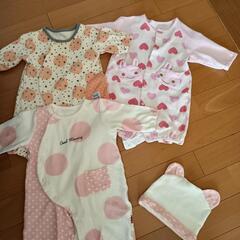 ベビー　女の子　肌着　ロンパース　50㌢〜の画像