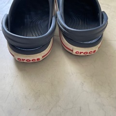 クロックス　ネイビー　キッズ　17㎝　サンダル　の画像