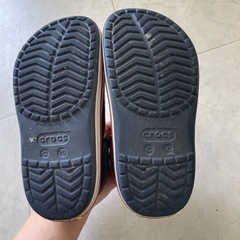 クロックス　ネイビー　キッズ　17㎝　サンダル　の画像
