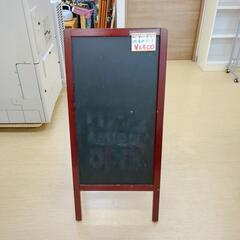 A型看板ボード 黒板 両面使用可 店舗用/カフェ/イベントに！小傷・文字痕あり【こちらは店舗です。浜村鹿野温泉ICから3分 買取本舗 宮本リサイクル 営業時間9～19時 定休日水曜のみ←連絡できませんm(_ _)m】の画像