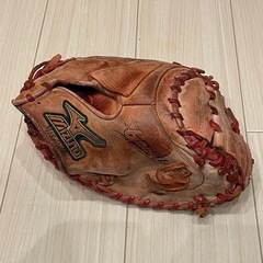 MIZUNO ミズノ キャッチャーミット オレンジ系 軟式グローブの画像