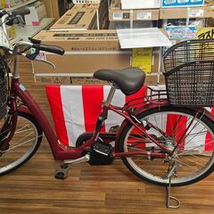 【ジャングルジャングル堺初芝店】　ブリジストン　電動アシスト自転車　ラクット　RK4B42　24インチ　レッド　堺市（東区　西区　北区　南区　堺区　美原区）高石市　泉大津市　忠岡町　和泉市　松原市　大阪狭山市の画像