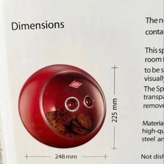 Wesco(ウェスコ) キャンディーボウル  SPACY BALL 　菓子入れ　カテゴリー: キッチン、日用品、文具, キッチン、台所用品, 保存容器、ケース, 食品保存容器　　インテリアの画像