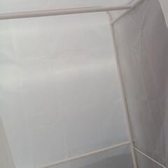 リユースのサカイ栃木店★ジモティ割あり★  ハンガーラック ホワイト W76×D59×H176 クリーニング済み TC9985の画像