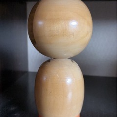 昭和レトロ 箱根こけし 木地人形 リボン付き 和風土産 置物の画像