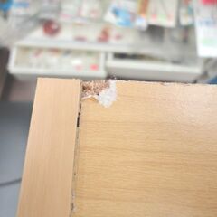 扉付きカラーボックス 3段 幅42cm 奥行30cm 高さ88cm 3段収納 木目調 ナチュラル カラーBOX 札幌 西岡店 の画像