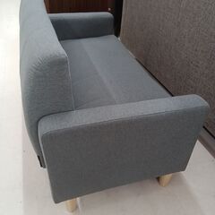 リユースのサカイ栃木店★ジモティ割あり★  ソファー2人掛け グレー W112×D62×H69 クリーニング済み TC9986の画像
