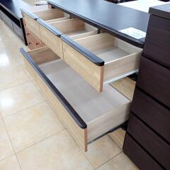 リユースのサカイ太田店★ジモティ割あり★ NITORI チェスト 木目 H92×D43.5×W119 クリーニング済み OJ10266の画像