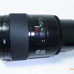 MINOLTA　AF　ZOOM　100－200mm　1：4.5（22）Φ49㎜　フード付き 送料込みの画像