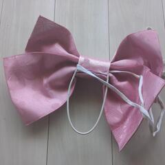 花柄ピンクリボン 浴衣アクセサリー 和装 作り帯 浴衣 和装小物の画像