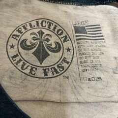 【USL】Affiliction Live Fast T ラグラン ヴィンテージの画像