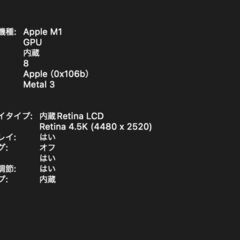 iMac（24インチ,M1,2021）SSDD1TB/16GB〈MGPP3J/A〉⑥の画像