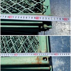Vネットフェンス　緑　195㎝×114㎝　計12枚　全長23ｍの画像