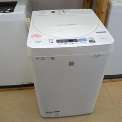 SHRAP 全自動洗濯機 4.5kg ES-G4E6-KW 2019年製 特価商品 引っ越し・一人暮らしに最適！動作確認済み【こちらは店舗です。浜村鹿野温泉ICから3分 買取本舗 宮本リサイクル 営業時間9～19時 定休日水曜のみ←連絡できませんm(_ _)m】の画像