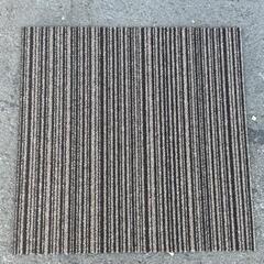 サンゲツ　NT305V　カーペットタイル　茶色ストライプ　6枚の画像