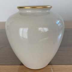 九谷焼　花柄　花びんの画像