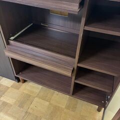 【ジャングルジャングル深井店】★レンジ台 茶 ブラウン 収納家具 家具 クリーニング済 堺市（中区 堺区 東区 西区 南区 北区）和泉市 河内長野市 富田林市 松原市 狭山市 深井 【FU2499】の画像
